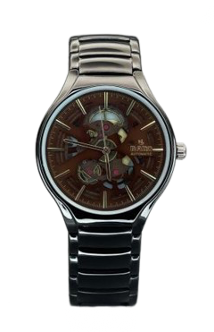 RADO TRUE ROUND AUTOMATIC OPEN HEART – BLACK BROWN